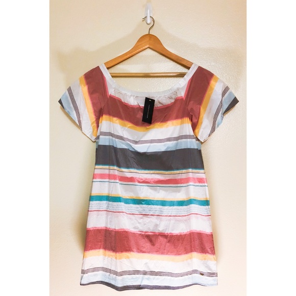 tommy hilfiger off the shoulder dress